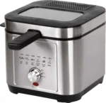2.5L Electric Stainless Steel Deep Fryer Oil Square Electric Fryer for Household Outdoor Cooking US French Mechanical Accessory